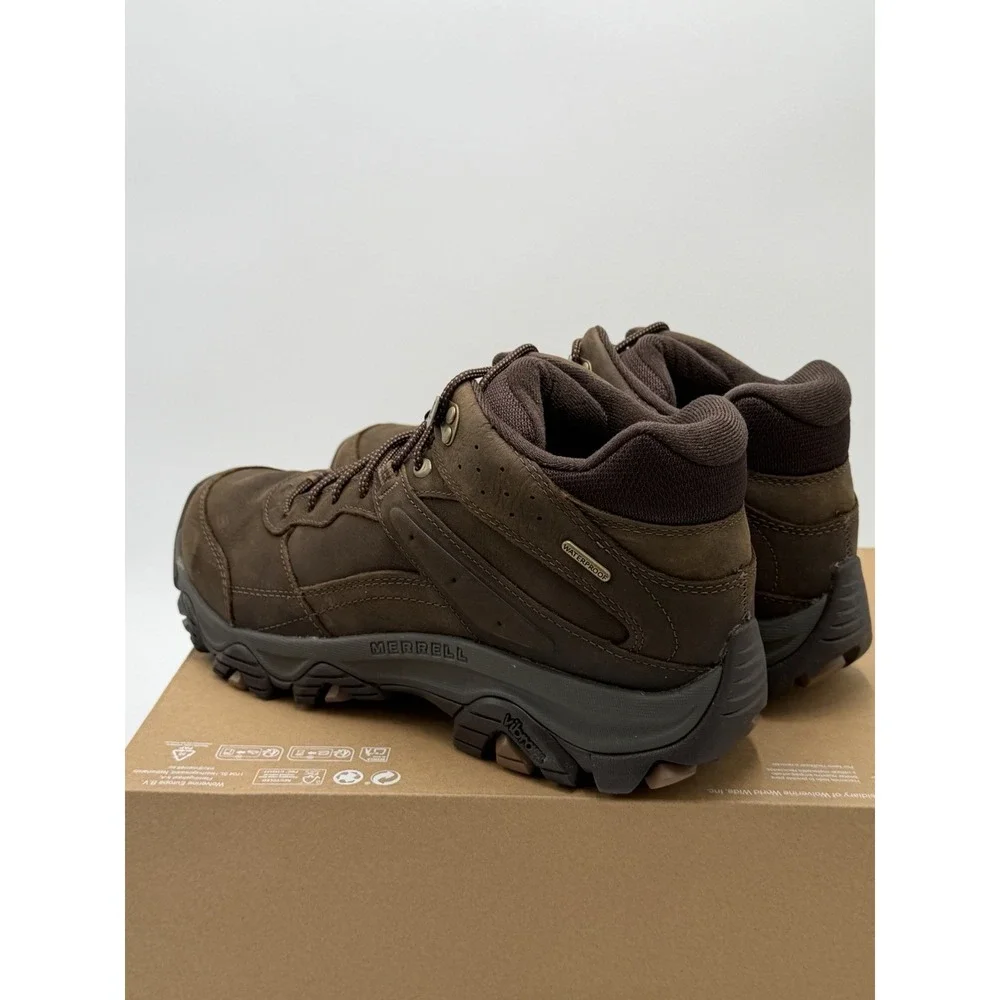 Merrell Men's Moab Adventure 3 Mid WP Waterproof Hiking Boot Earth Size 12
